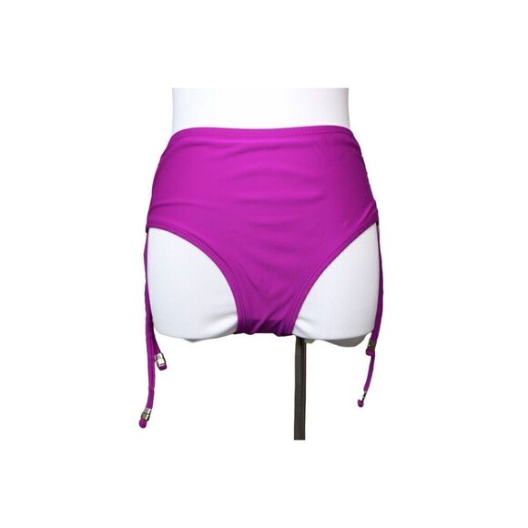Catalina Orchid Burst Drawstring Sides Swim Hipster Bottom sz‎ MEDIUM (8-10) - Picture 1 of 10